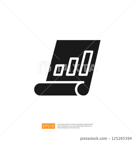 Business Data Analyst Icon Featuring Graphs Illustrating Growth Trends and Analytics in a Professional Workspace Business Data Analyst Icon Featuring Graphs Illustrating Growth Trends and Analytics in a Professional Workspace 125265394