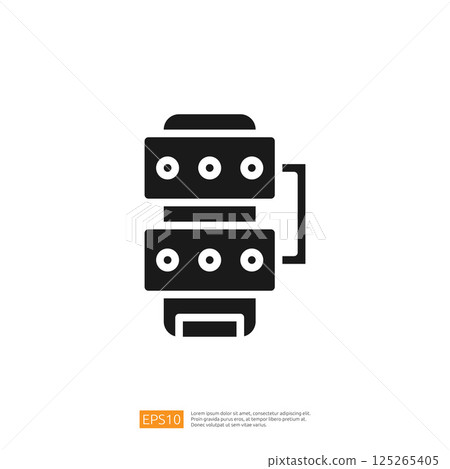 Data Analyst Icon Representing Digital Data Analysis With Charts And Graphical Representations In A Minimalist Style Data Analyst Icon Representing Digital Data Analysis With Charts And Graphical Representations In A Minimalist Style 125265405