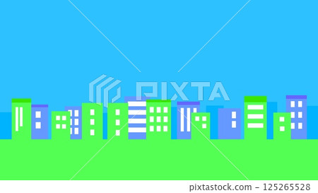 城市景觀,綠色,藍天 城市景觀,綠色,藍天 125265528