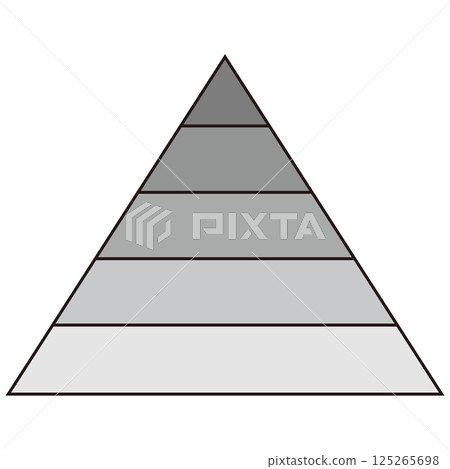 灰色五層金字塔 125265698