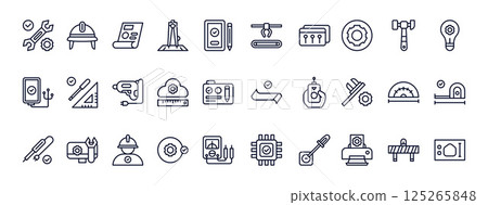 Engineers Collaborating on Innovative Project Design Using Technical Drawings and Digital Tools in Modern Workspace Engineers Collaborating on Innovative Project Design Using Technical Drawings and Digital Tools in Modern Workspace 125265848