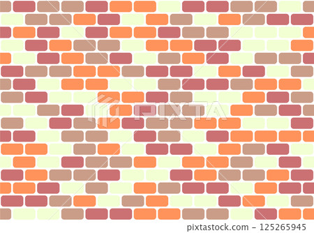 Background tile rounded brick pattern side by side 125265945