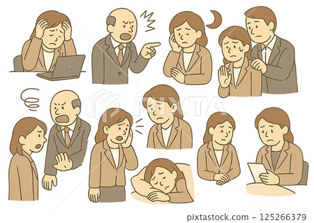 職場女性的煩惱 職場女性的煩惱 125266379