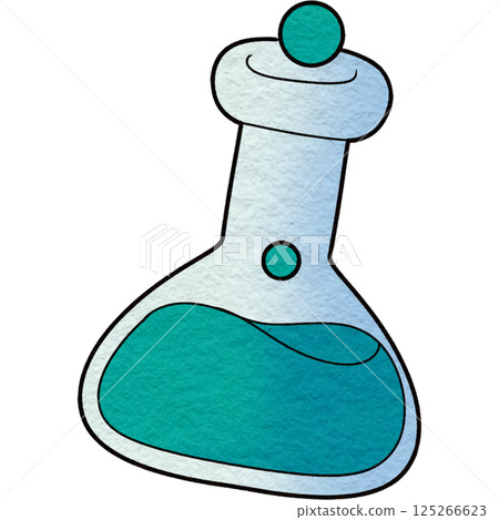 The illustration of a conical flask The illustration of a conical flask 125266623