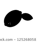Lemon illustration - monochrome 125268058