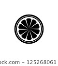 Orange illustration - monochrome 125268061
