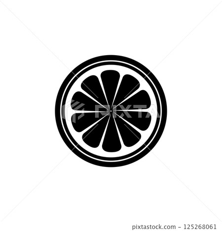 Orange illustration - monochrome 125268061