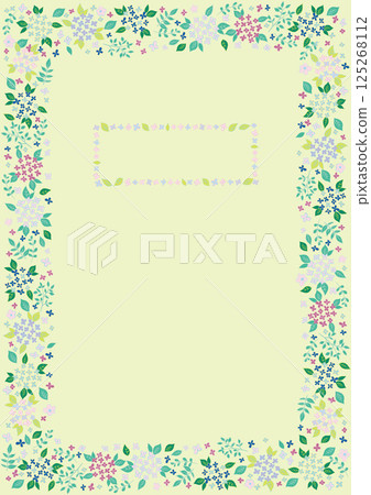 繡球花框架 2 垂直 125268112