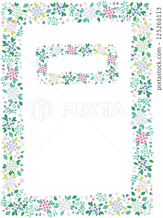 繡球花框架3垂直 125268113