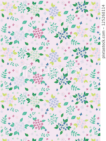 繡球花圖案 1 垂直 125268114