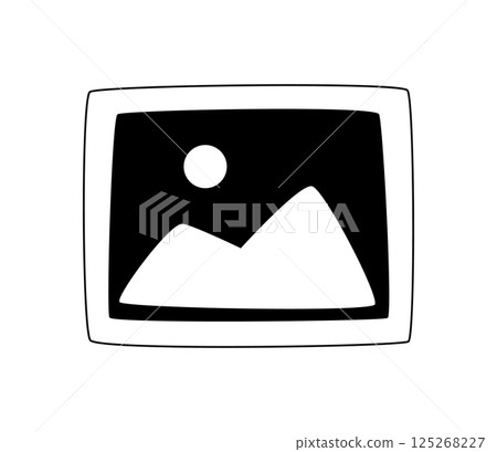 Icon illustration vector representing the image 125268227