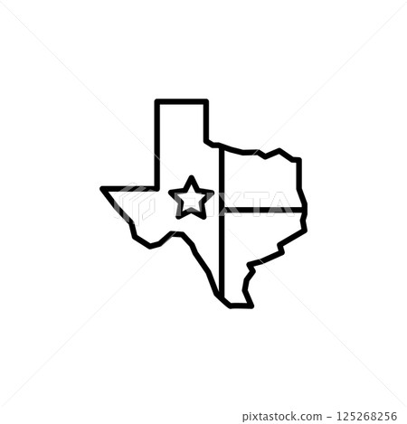Texas State Icon 125268256