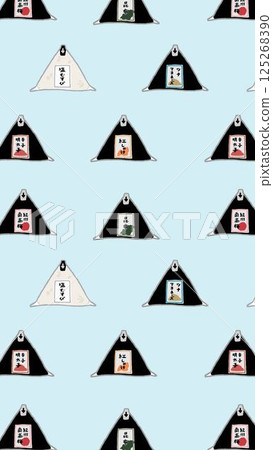 六種便利商店飯糰的插圖 125268390