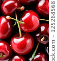 Red cherry berries 125268568