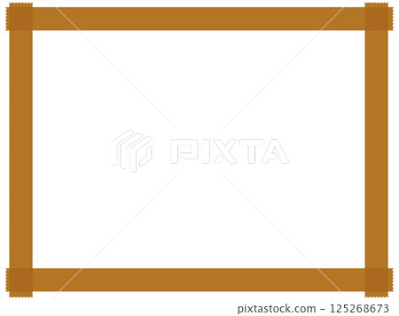 Gummed tape frame 125268673