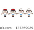 運動服，兒童，小孩，仰望 125269089