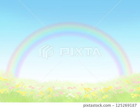 雨後彩虹風景 125269187
