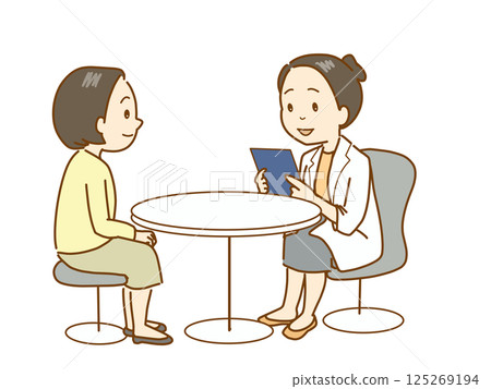 醫生、藥劑師、營養師、諮商師接受諮詢 125269194