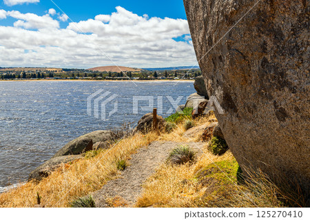 Encounter Bay viewed from Granite Island on a day 125270410