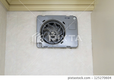 Ventilation fan during disassembly and cleaning Ventilation fan during disassembly and cleaning 125270604