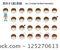 男孩的面部表情集 125270613