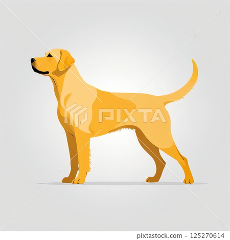 A calm Labrador retriever A calm Labrador retriever 125270614
