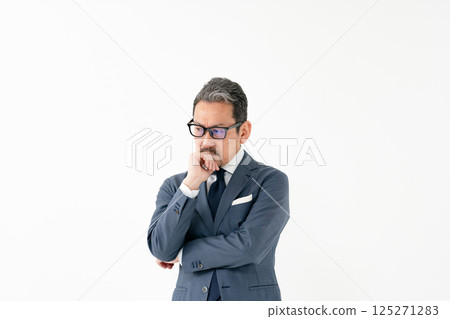 Men in suits, business, worries Men in suits, business, worries 125271283