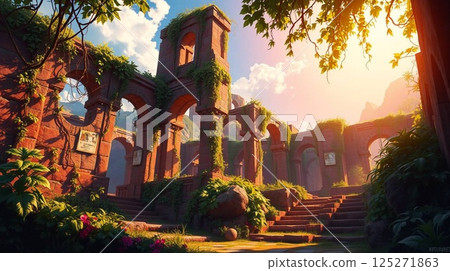 the church in the evening 125271863