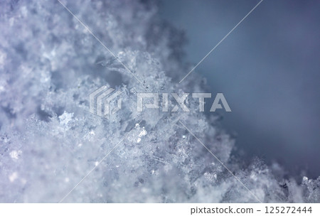 snowflakes, winter card, crystals of snow 125272444