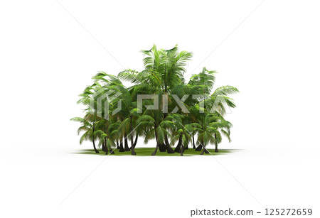 group of trees isolated on a transparent background, forest, sketch, outline illustration, cg render group of trees isolated on a transparent background, forest, sketch, outline illustration, cg render 125272659