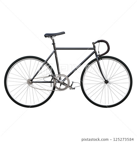 bicycle, isolate on a transparent background, 3d illustration, cg render bicycle, isolate on a transparent background, 3d illustration, cg render 125273584