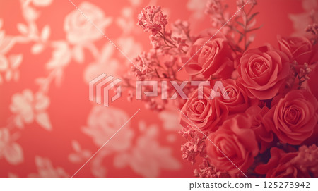 粉紅色花朵背景素材(生成式人工智慧) 粉紅色花朵背景素材(生成式人工智慧) 125273942