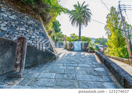 Famous tourist spot in Nagasaki City, Nagasaki Prefecture: Dutch Slope 125274037