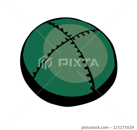 Vector drawing. Jewish clothing yarmulke 125275029