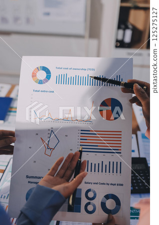 Business analyze,Close up Business people meeting to discuss the situation on the market. Business Financial Concept Business analyze,Close up Business people meeting to discuss the situation on the market. Business Financial Concept 125275127