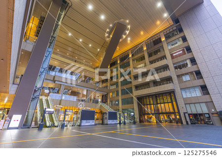Early morning at Osaka Station 2nd floor, Central North Exit, Atrium Plaza Early morning at Osaka Station 2nd floor, Central North Exit, Atrium Plaza 125275546