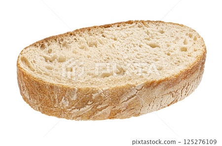 White bread slice isolated on white background with clipping path White bread slice isolated on white background with clipping path 125276109