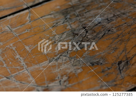 Scratched flooring 125277385