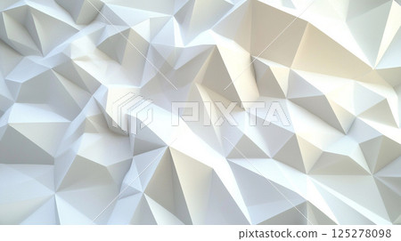 白色幾何三維多邊形背景素材 白色幾何三維多邊形背景素材 125278098