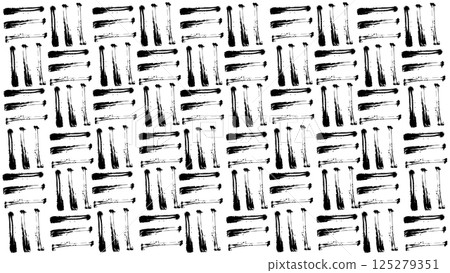 Abstract grunge knitting pattern hand drawn with brush, yarn knitting design, background with imitation of knitting, paint brush strokes, black rectangular strokes drawn with brush, grunge elements Abstract grunge knitting pattern hand drawn with brush, yarn knitting design, background with imitation of knitting, paint brush strokes, black rectangular strokes drawn with brush, grunge elements 125279351