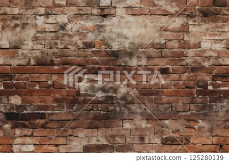 old brick wall brown color for background or texture 125280139
