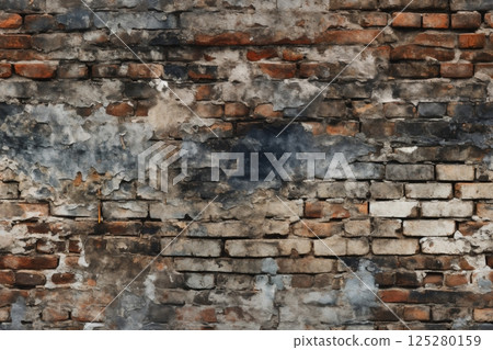 old brick wall brown color for background or texture old brick wall brown color for background or texture 125280159