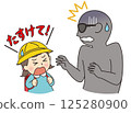 Suspicious man yells out when he approaches girl with intent to kidnap her 125280900