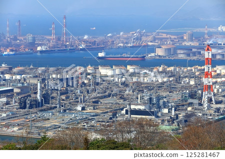 【岡山縣】陽光明媚的水島石油化學聯合企業 【岡山縣】陽光明媚的水島石油化學聯合企業 125281467