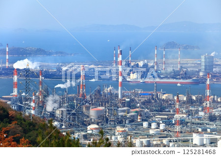 【岡山縣】陽光明媚的水島石油化學聯合企業 125281468