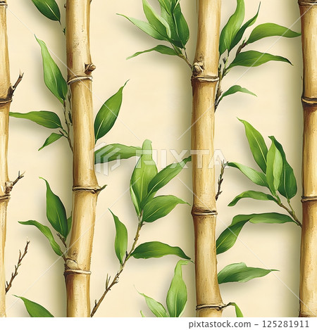 bamboo tree pattern 125281911