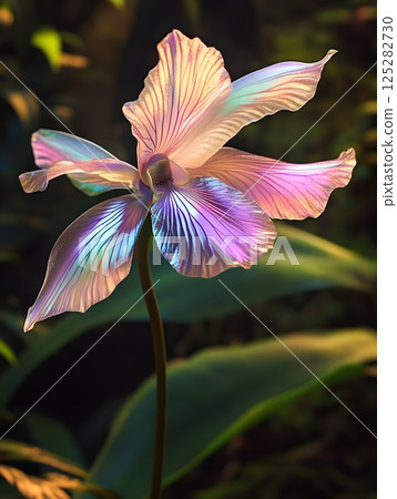 beautiful purple orchid in the garden 125282730