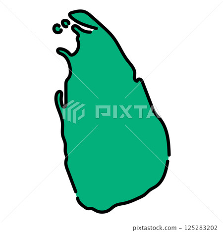 手寫_斯里蘭卡民主社會主義共和國_向量素材 125283202