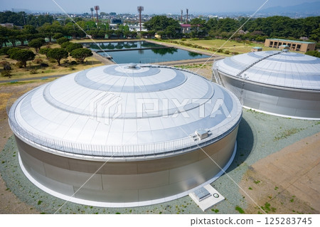 Maebashi City Water Bureau Shikishima Water Purification Plant water purification tank 125283745