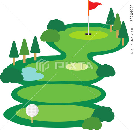 Golf course 125284095